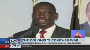 Government spokesperson cyrus oguna has confirmed having tested positive for coronavirus. Ntv Kenya The Colonel S Covid 19 War Spokesperson Cyrus Oguna Says He Was On Brink Of Death After Contracting Covid 19 Ntvweekendedition Facebook