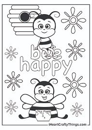 2) click on the coloring page image in the bottom half of the screen to make that frame active. Bee Coloring Pages Updated 2021