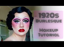 1920s burlesque cabaret makeup tutorial