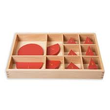 Image result for Montessori fraction tools