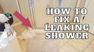 how to fix a leaking framed shower