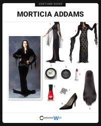 dress like morticia addams costume