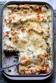 white spinach lasagna the baker