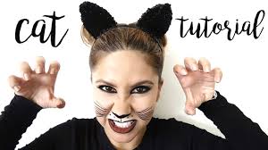 halloween makeup tutorial easy cat