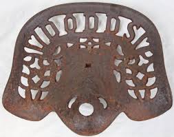 dodds antique cast iron tractor seat