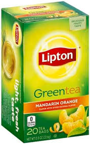 lipton mandarin orange bags green tea