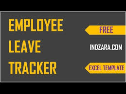 employee leave tracker excel template