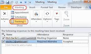 accepted meeting invite