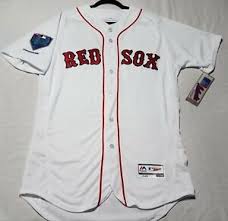 Details About Authentic Majestic Size 44 Large Boston Red Sox Home White Flex Base Jersey