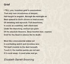 grief poem by elizabeth barrett browning