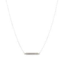Shop our selection of maison margiela today! Maison Margiela 11 Painted Logo Bar Necklace In Silver Metallic For Men Lyst