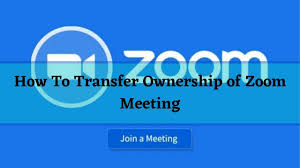 how do i transfer ownership of a zoom