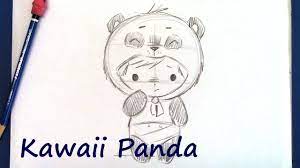 How to Draw a Manga Panda Bear - Step by Step for Beginners - YouTube