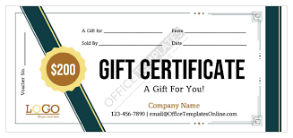 6 gift certificate voucher templates