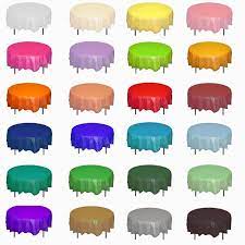 Plastic table cover cloth wipe clean party tablecovers cloths round or rectangle. Round Plastic Table Covers Case