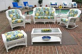 All White Resin Wicker Outdoor Furniture