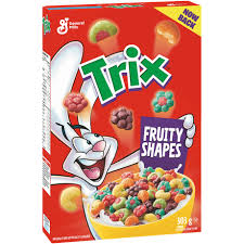 trix flavored corn puff cereal