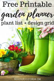 Free Printable Garden Planner Morning