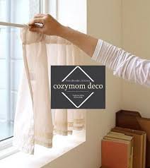 Handmade Natural Cotton Cafe Curtain