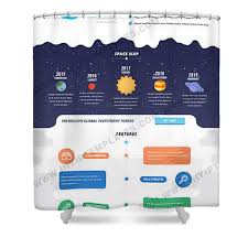 Ico Website Template Shower Curtain