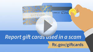 avoiding and reporting gift card scams