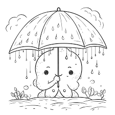 rainy season drawing png transpa