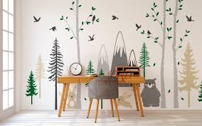 Pine Tree Wall Decal Forest Nursery