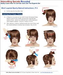 Cut each part at a small angle for a more natural look. Haircutting Secrets Revealed Gallery Sample Ebook Pages Images