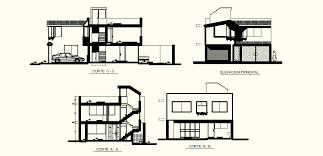 House Design In Autocad File Cadbull