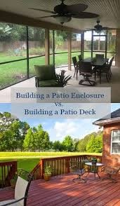 Building A Patio Enclosure Vs Building