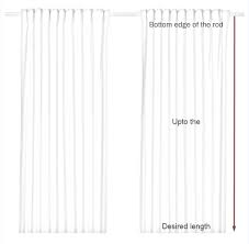 how to mere curtain width and length