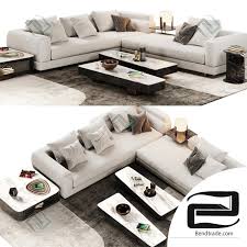 sofa sofa minotti alexander opcion a 3d