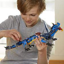 Amazon.com: LEGO NINJAGO Masters of Spinjitzu: Stormbringer 70652 Ninja Toy  Building Kit with Blue Dragon Model for Kids, Best Playset Gift for Boys  (493 Pieces) (Discontinued by Manufacturer)