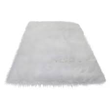 fluffy faux fur sheepskin area rug