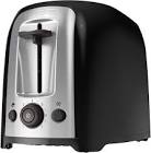 2-Slice Extra Wide Slot Toaster, Classic Oval, Black with Stainless Steel Accents, TR1278B Black+Decker