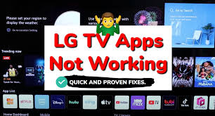 lg tv apps not working but wi fi is