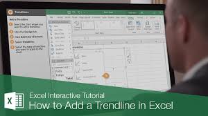 how to add a trendline in excel