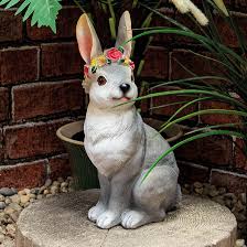 Solar Garden Female Rabbit With Light