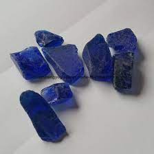 Blue Reflective Natural Glass Rocks For