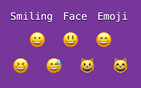 how to type smiling face emoji symbols