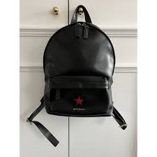 leather backpack givenchy black in