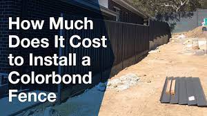 Cost To Install A Colorbond Fence