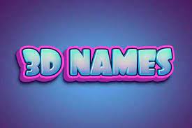 3d names your names as a wallpaper