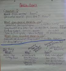 Peace Papers Anchor Chart Miss Roses Third Grade Blog