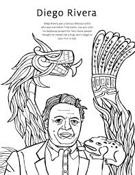 Enjoy our collection of frida kahlo paintings from her distinguished career. Diego Rivera Coloring Pages Frida Kahlo Coloring Pages Studio T Blog
