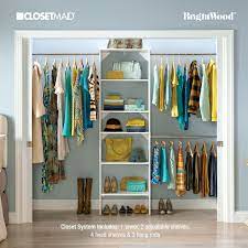 closetmaid brightwood 5 ft to 10 ft