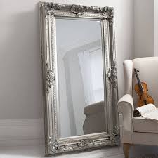 Silver Baroque Floor Mirror By Primrose
