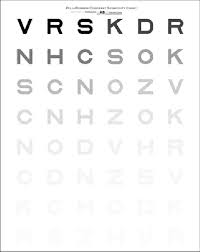 Pelli Robson Contrast Sensitivity Chart Precision Vision