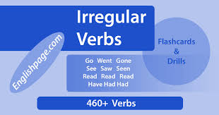 irregular verbs english page