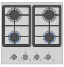 Hand wearing rubber glove while cleaning stove top range with s. Gas Stove Top View Vector Images 83
